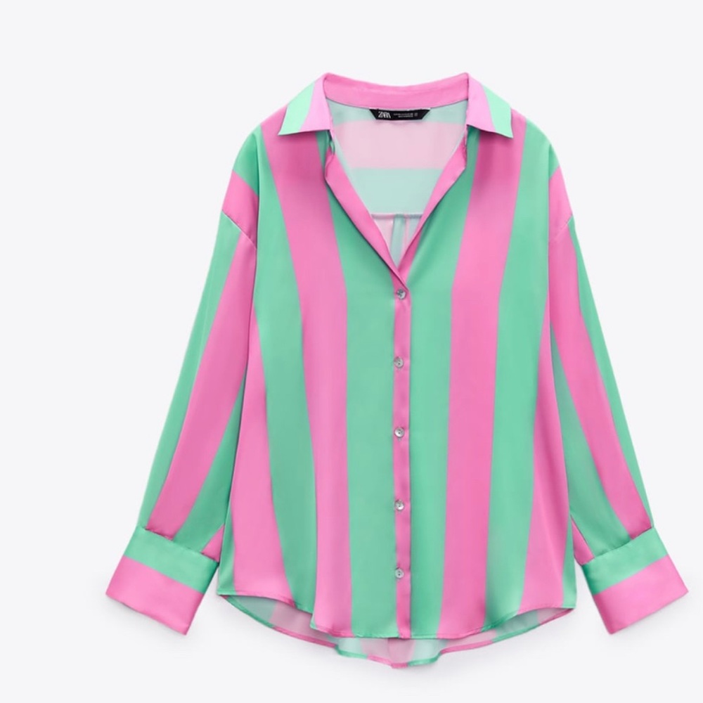 NWT Zara Satin Shirt